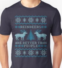 Rentiere sind besser als Menschen (Sonderausgabe) Slim Fit T-Shirt