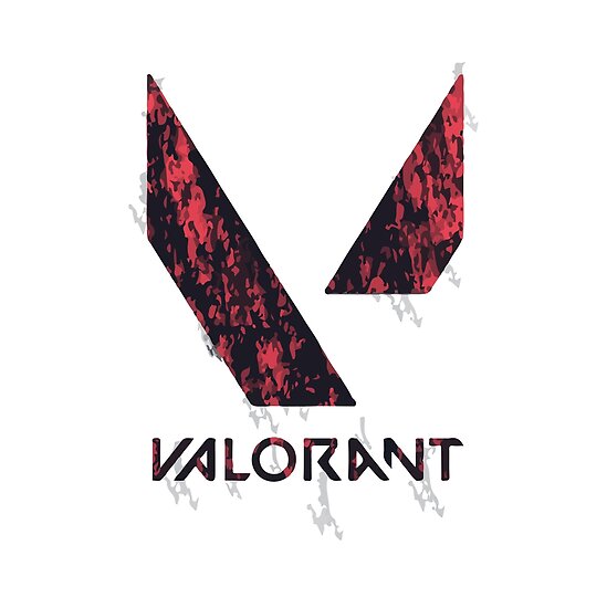 "Valorant Logo Illustration" Poster by foxswear | Redbubble