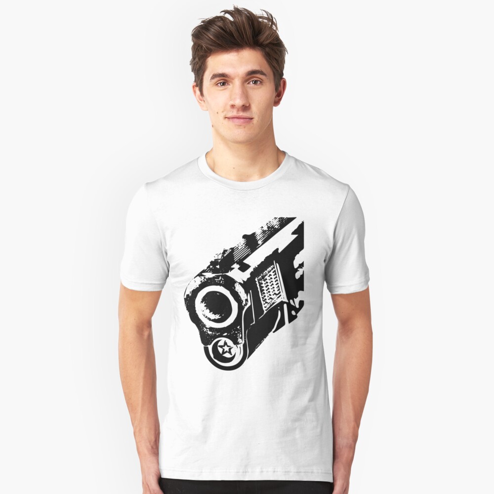 gun barrel Slim Fit T-Shirt