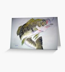 LargeMouth Bass Greeting Card