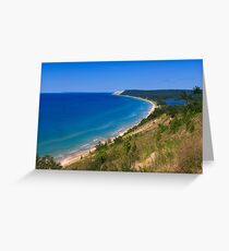 Sleeping Bear Dunes from Empire Bluff Greeting Card