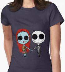Jack and Sandy - The Nightmare Before Christmas Women's Fitted T-Shirt