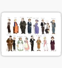 Downton Abbey portraits Sticker