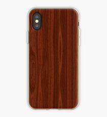 Dark Wood Grain iPhone Case