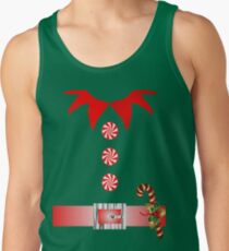 cute cartoon merry christmas elf costume Tank Top