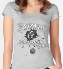 Tattoos and Chivalry anyone?? Women's Fitted Scoop T-Shirt