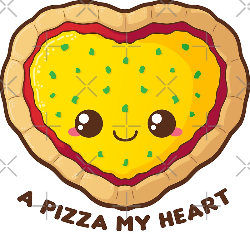 "A Pizza My Heart" Stickers by paithagoras Redbubble