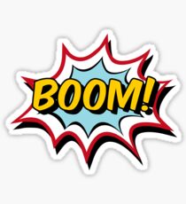 Boom Typography Comic Sticker