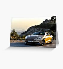 The new Aston Martin Vanquish ... Greeting Card