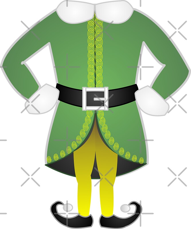 cute-cartoon-christmas-santa-s-helper-elf-costume-stickers-by-lfang77