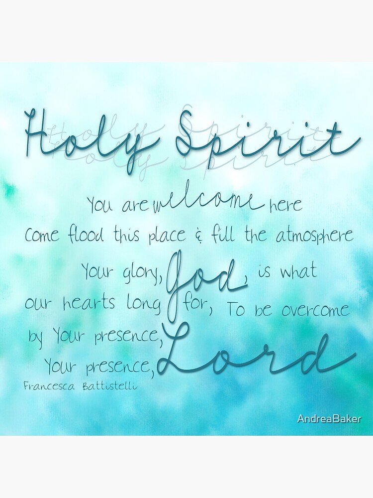 Holy Spirit You Are Welcome Here Tote Bag By Andreabaker Redbubble