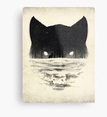 Wolfy Metal Print