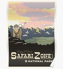 Safari-Zone Poster