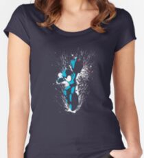Mega Man Splattery T-Shirt Women's Fitted Scoop T-Shirt
