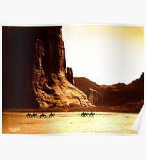 Vintage Photograph of Canyon de Chelly Poster