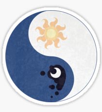 Celestia and Luna Yin Yang Sticker