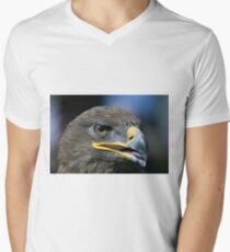 Steppenadler T-Shirt mit V-Ausschnitt für Männer