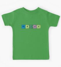 GENIUS! Periodic Table Scrabble Kids Tee