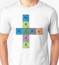 GIRL GENIUS! Periodic Table Scrabble Unisex T-Shirt