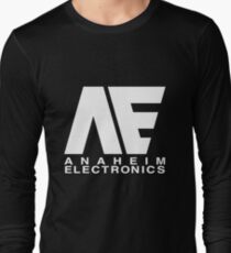 Anaheim Electronics Logo White Long Sleeve T-Shirt