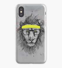 hipster lion iPhone Case/Skin