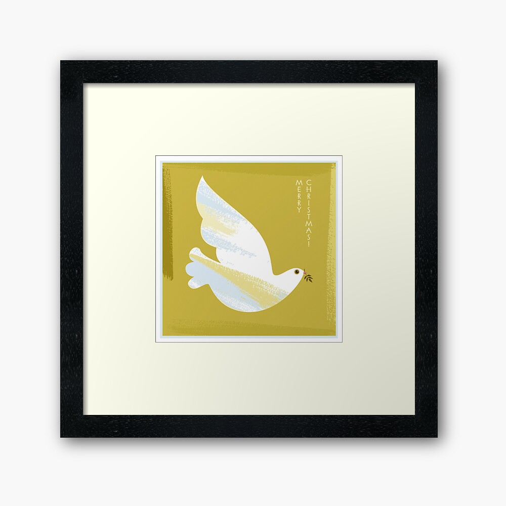 Christmas Dove Framed Art Print