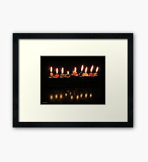 Last Minutes... Last Candle Framed Print