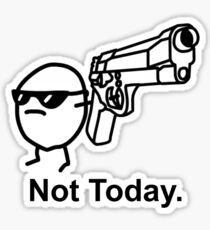 The Captioned Not Today Potato Asdfmovie Tribute Sticker