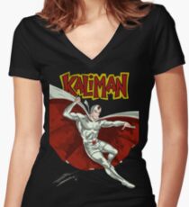 Kaliman Women's Fitted V-Neck T-Shirt