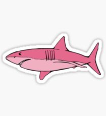 Pink Shark Stickers | Redbubble