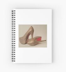 Glittery mega heels 1 Spiral Notebook