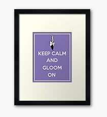Keep Calm and Gloom On Framed Print