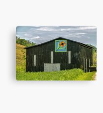 Kentucky Barn Quilt - Flower of Friendship Canvas Print