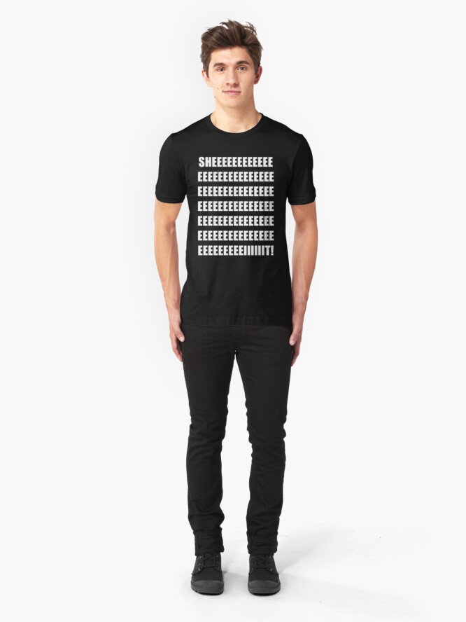 Alternate view of SHEEEEEEIT! Slim Fit T-Shirt