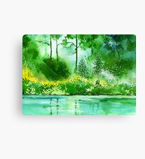 Light N GreensR Canvas Print