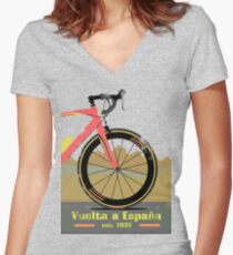 Vuelta a España Bike Women's Fitted V-Neck T-Shirt