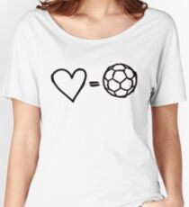 love equals football Women's Relaxed Fit T-Shirt