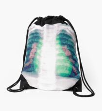 Chest x-ray of a 3 year old female baby Drawstring Bag