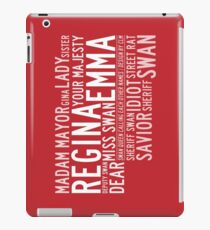 Swan Queen Nicknames (red) iPad Case/Skin
