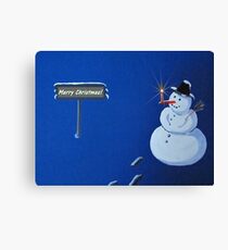 ...Santa Claus is coming to town... Canvas Print