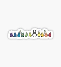 Rainbow Totoro Sticker