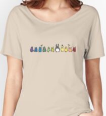 Rainbow Totoro Women's Relaxed Fit T-Shirt