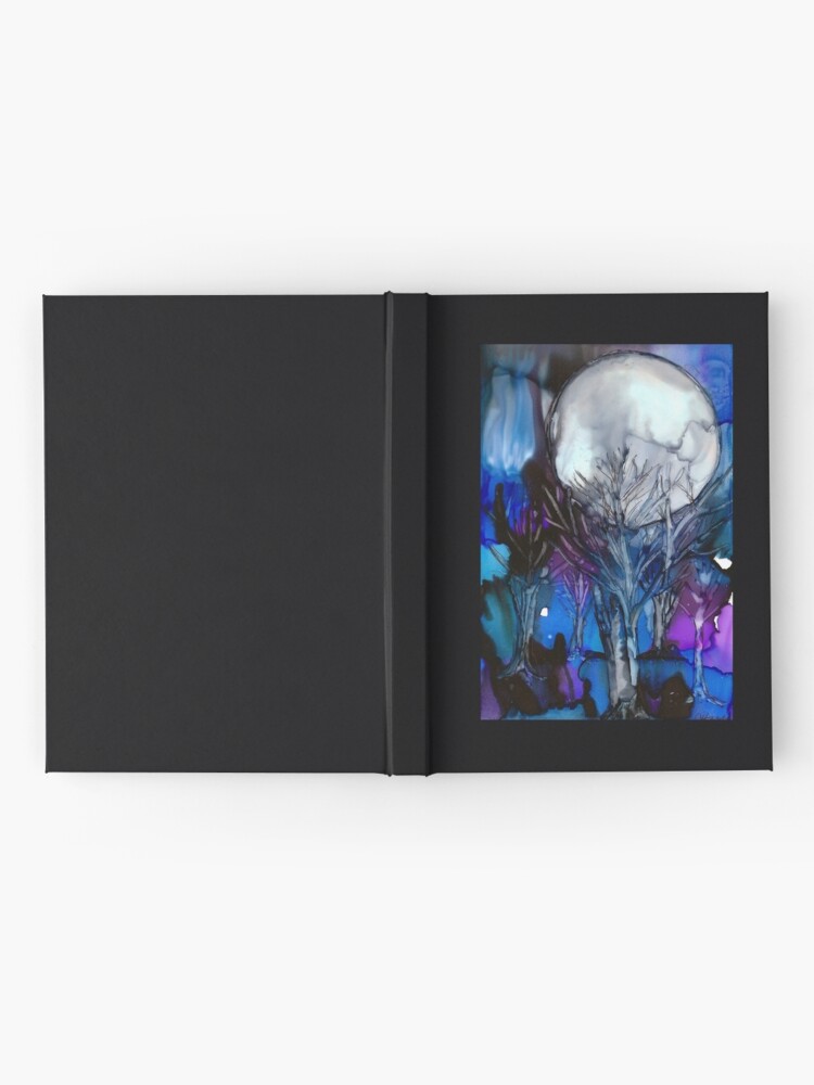 Alternative Ansicht von Winter Mond Notizbuch