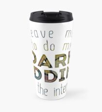 Dark Bidding on the Internet Travel Mug