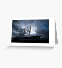 Cutty Sark at dusk Greeting Card