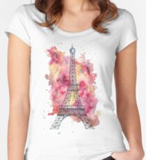 The Eiffel Tower Women's Fitted Scoop T-Shirt