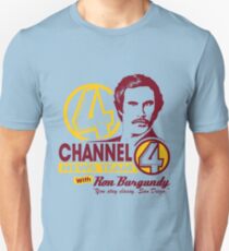 Channel 4 News Team with Ron Burgundy! No Halftone! Unisex T-Shirt