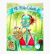 Day of the Dead Mi Piña Colada Photographic Print