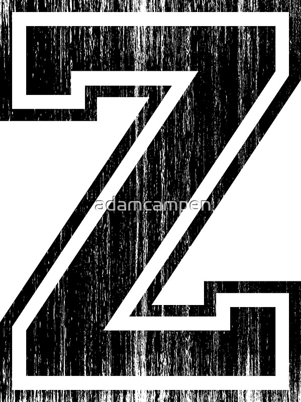 big varsity letter z stickers by adamcampen redbubble