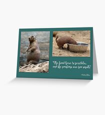 Groundhog Greeting Card